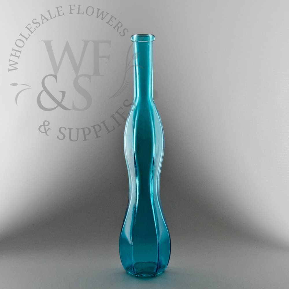 Blue Festive Bud Vase