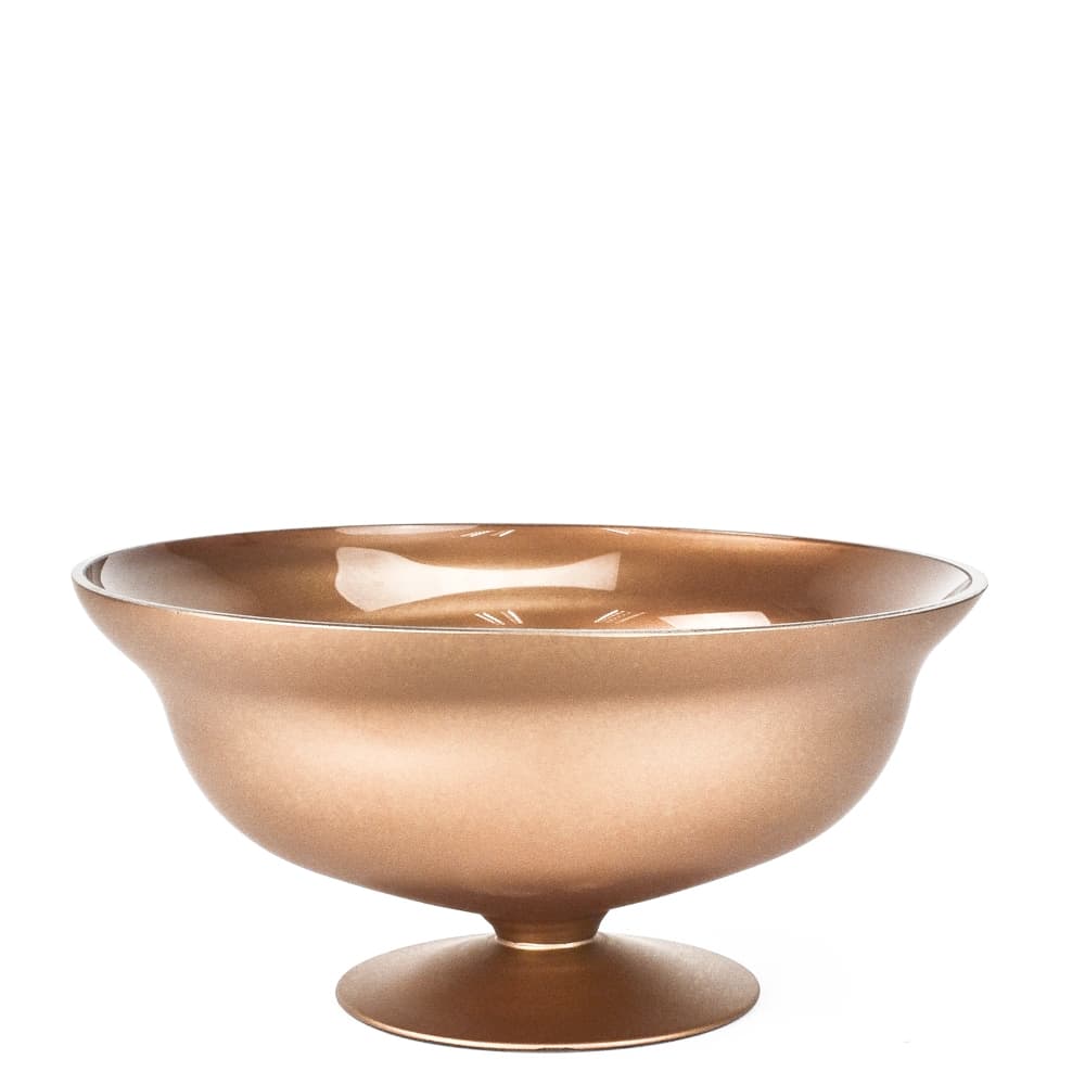 Glass Footed Bowl - Rose Gold DISC by Vendor