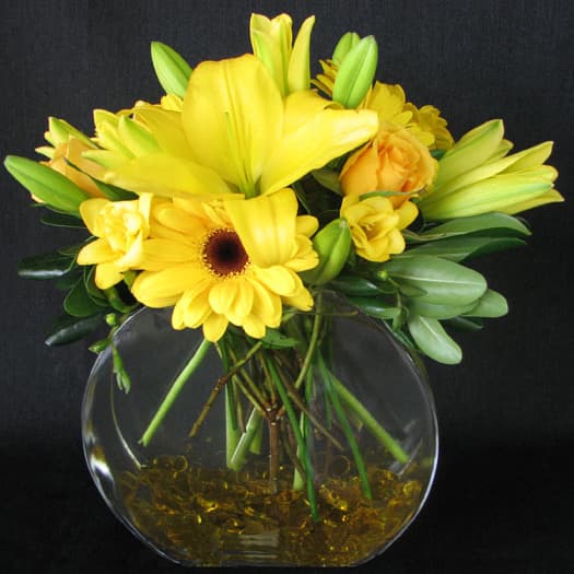 Bubble Bowl w/ Yellow Gems