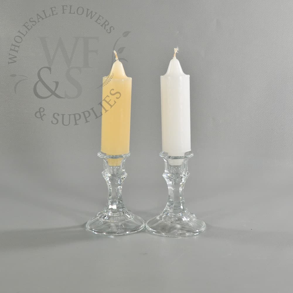 Coach Candles Ivory and White 1  1/2" x 4  1/2" 