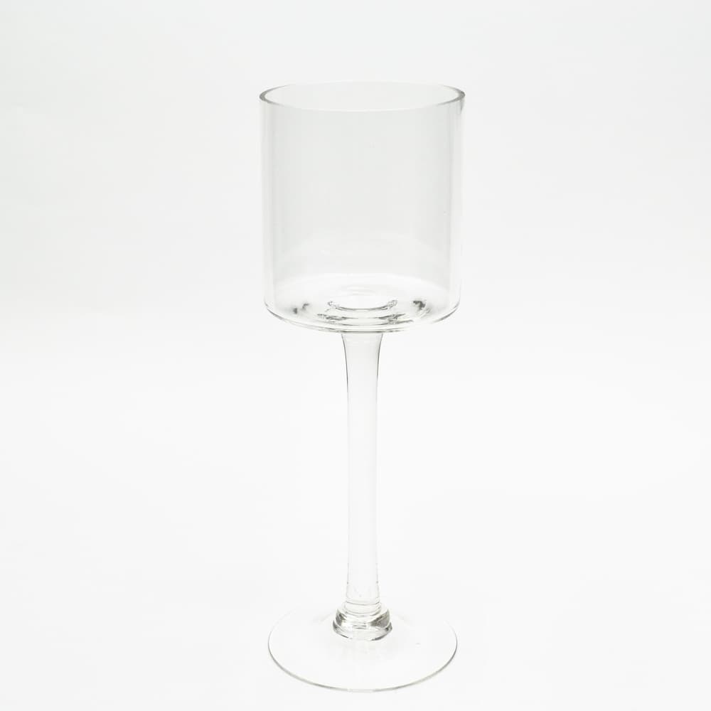 12" Long Stem Cylinder Candle Holder