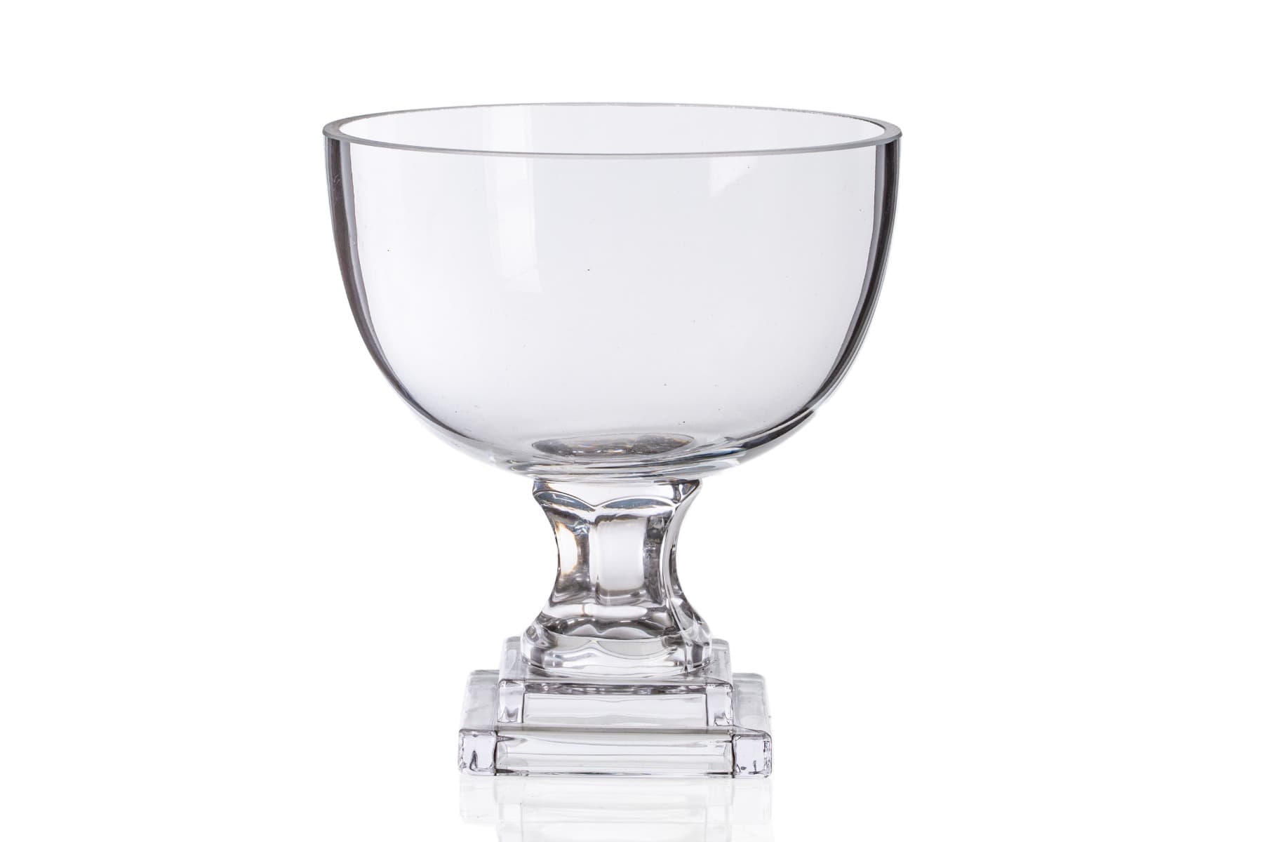 8 1/4"  Pedestal Glass Bowl Vase
