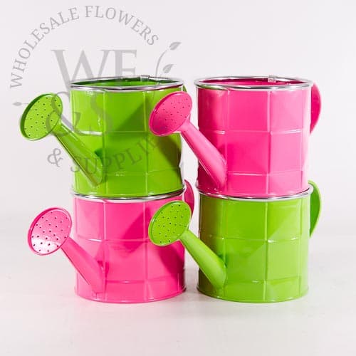 Colorful Flower Garden Pail Containers
