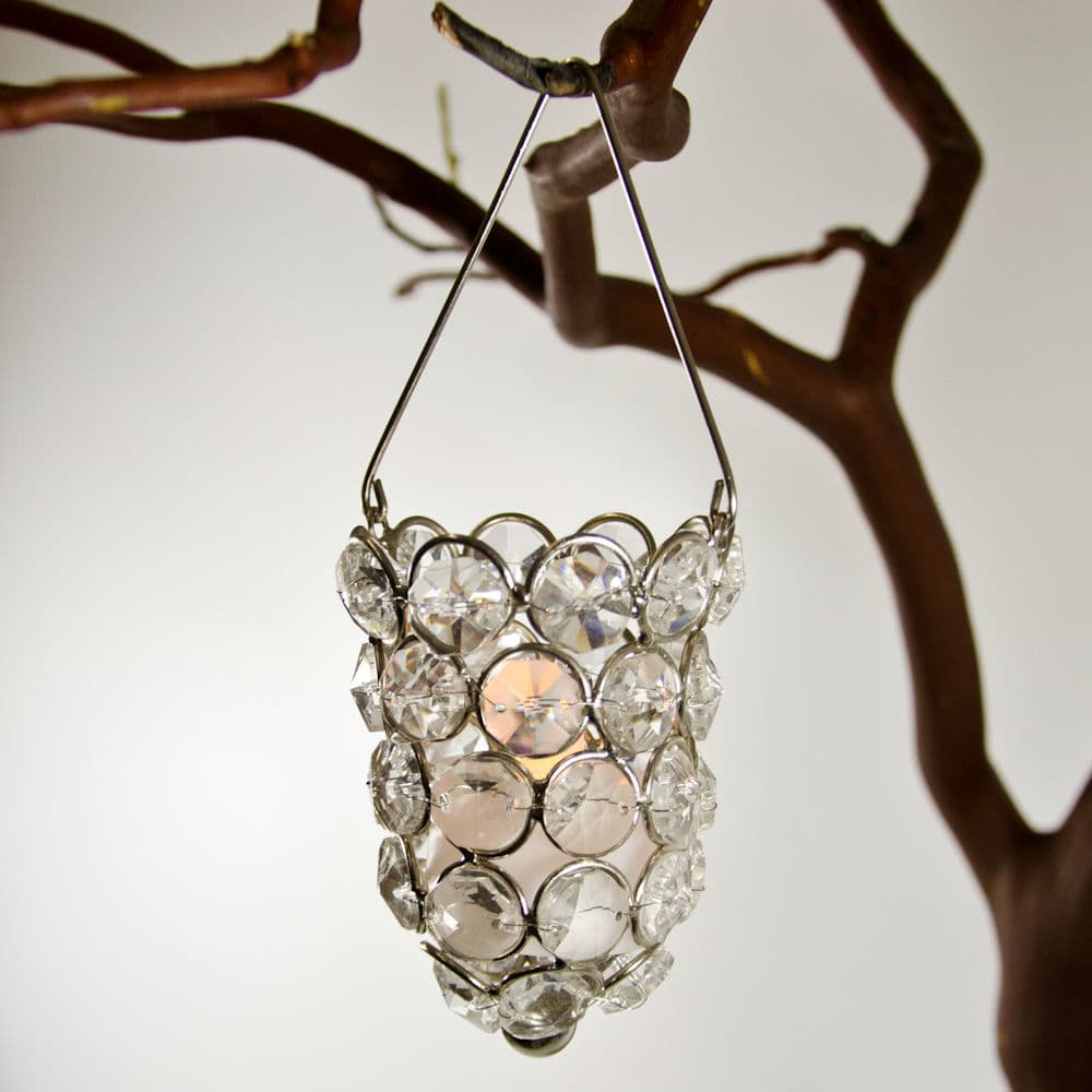 Crystal Hanging Candle Holder DISC