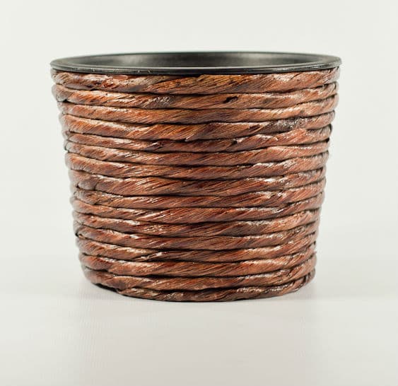 5" Cylinder Abaca Twist Planter Medium