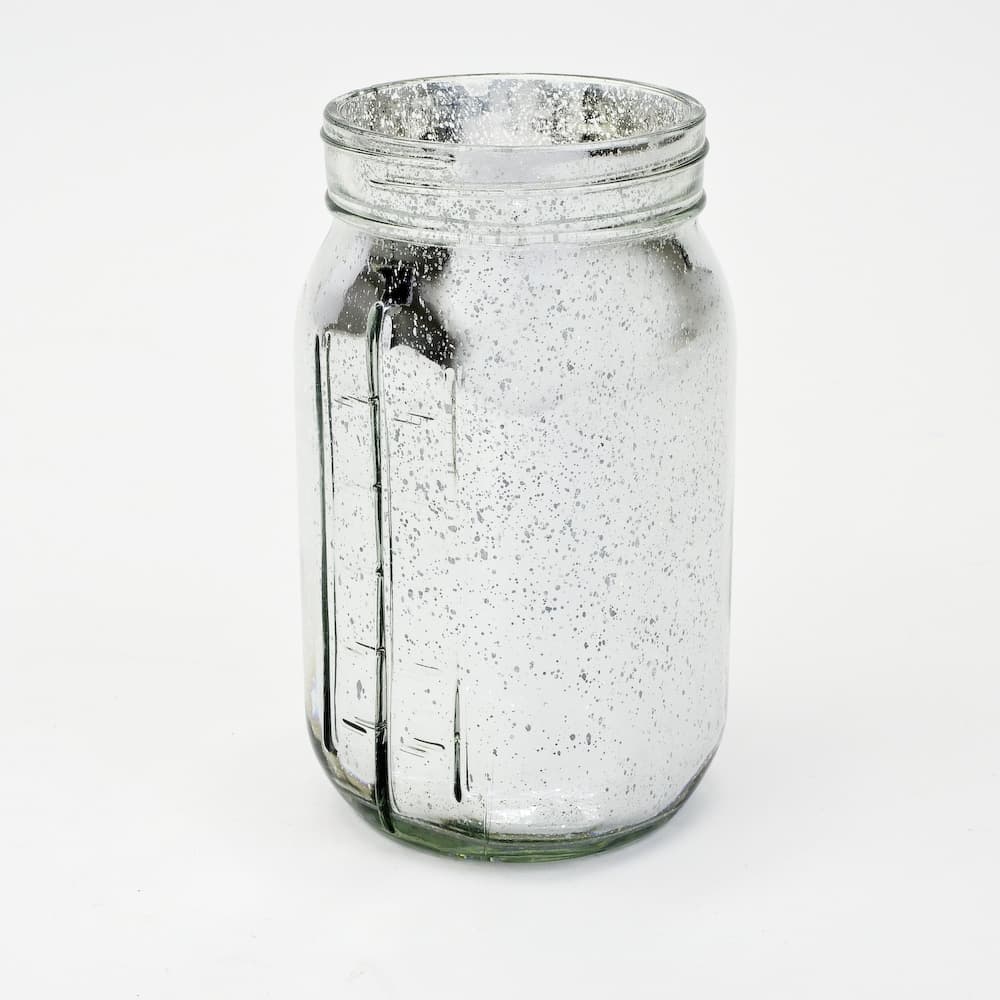 Mercury Silver Mason Jar 