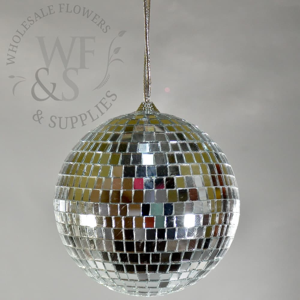 6" Silver Mirror Disco Ball