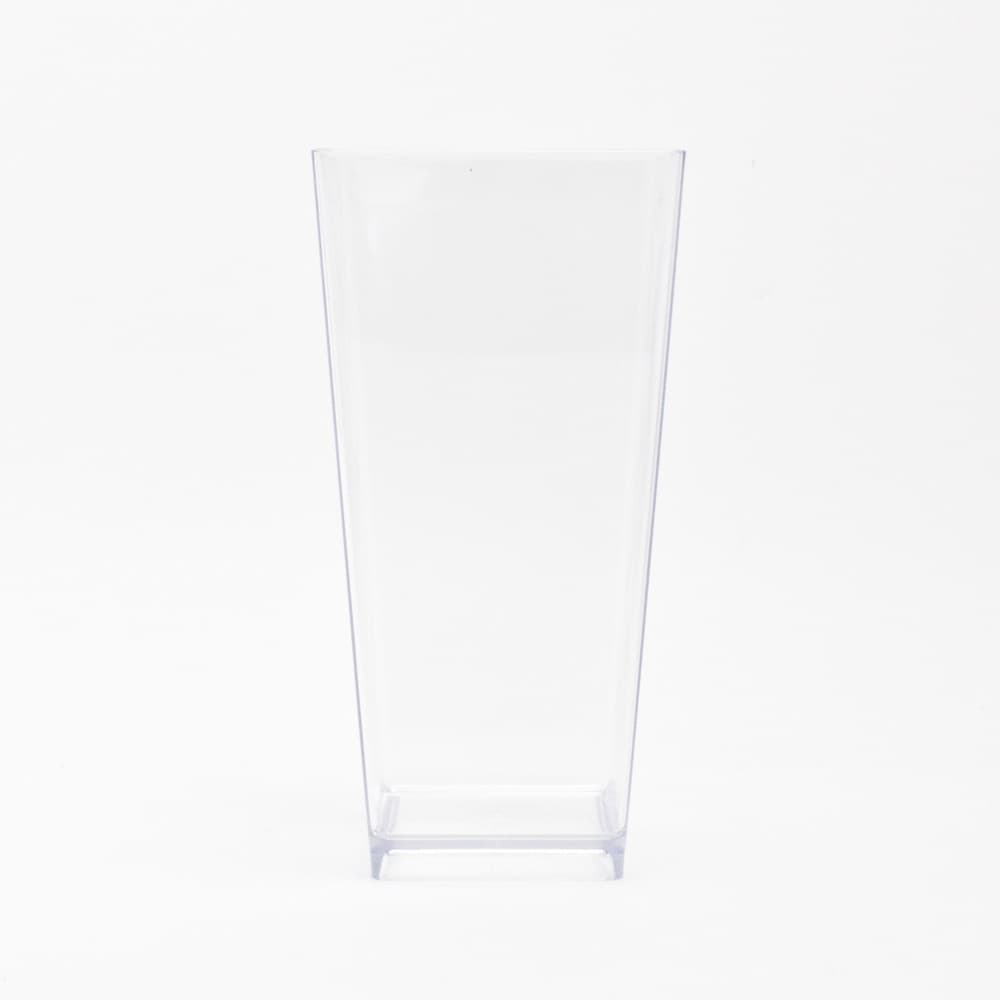 9-inch Plastic Tapered Vase (Clear)