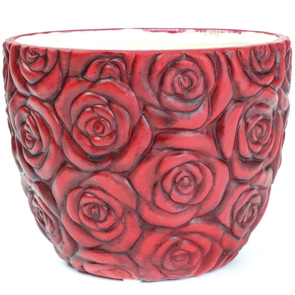 Red Rose Planter