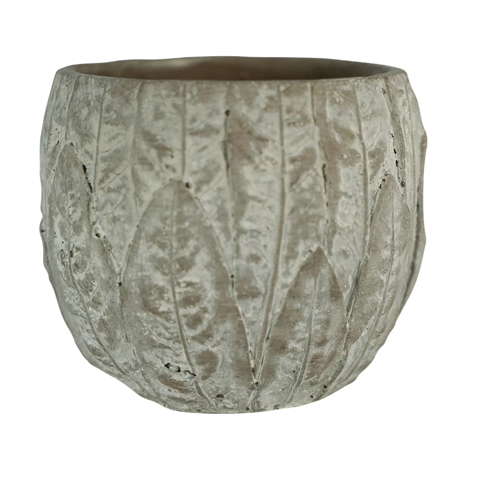5" Leaf Stone Planter