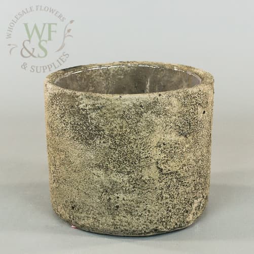 Cylinder Concrete Flower Pot Vase Container 