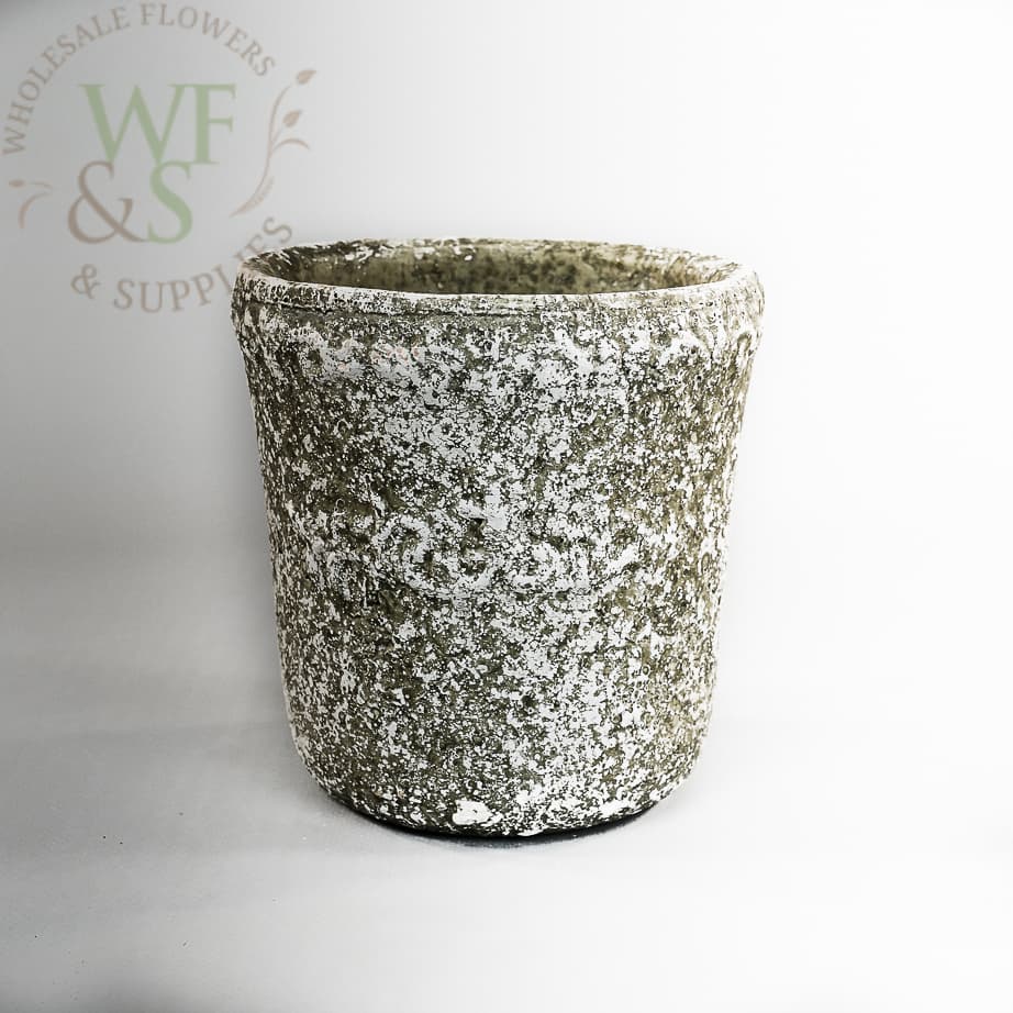 Rustic Clay Non Glazed Round Ocean Rock Planter