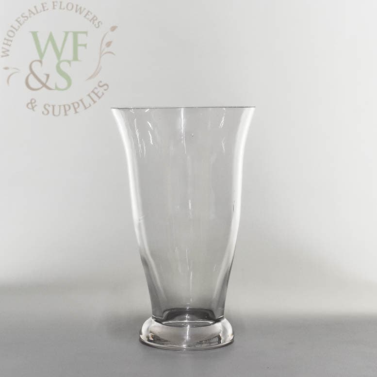Glass  Vase Flared 8" tall