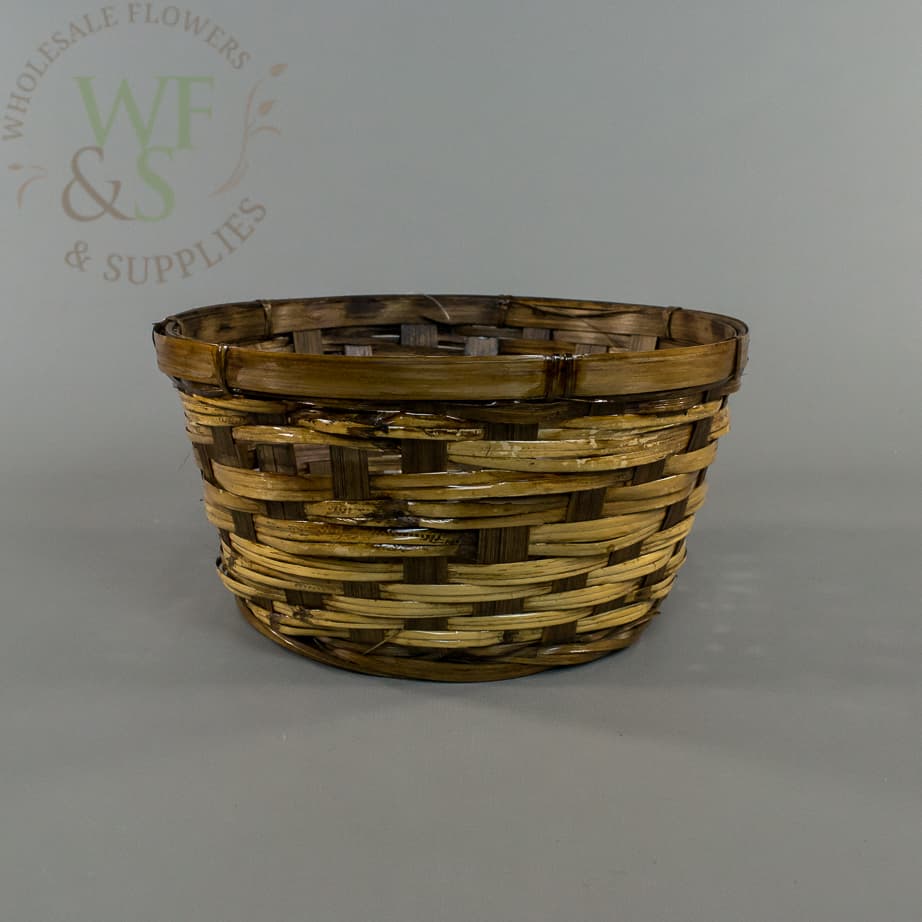 Round Tapered  Wicker Basket 9" DISC