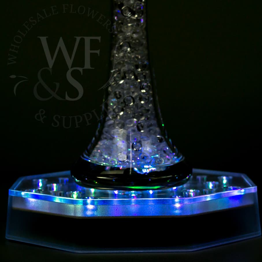 6¼" Illuminating 25 RGB  /red, green,blue / LED Centerpiece Light Base
