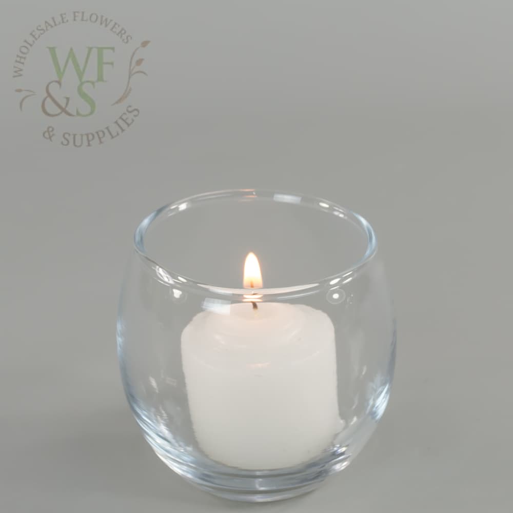2½" Roly Poly Glass Votive Holder