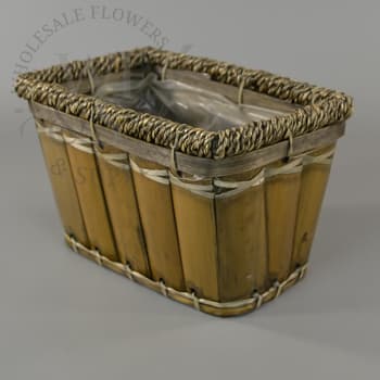 Rectangle  Bamboo Basket Container 