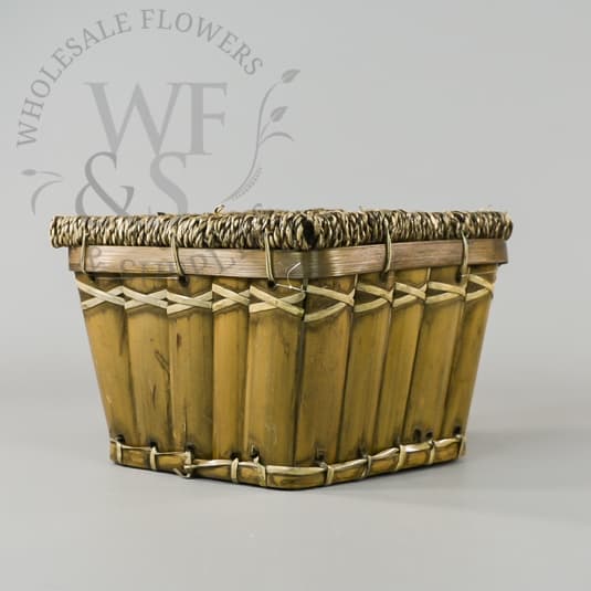 Square Large Bamboo Container 5" Tall