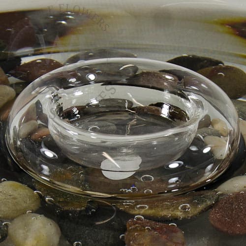 Floating Glass Votive Candle Holder