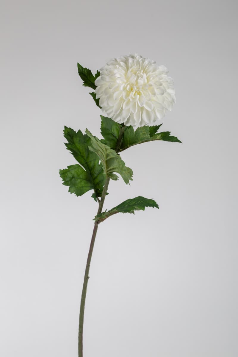 29" White Dahlia Spray