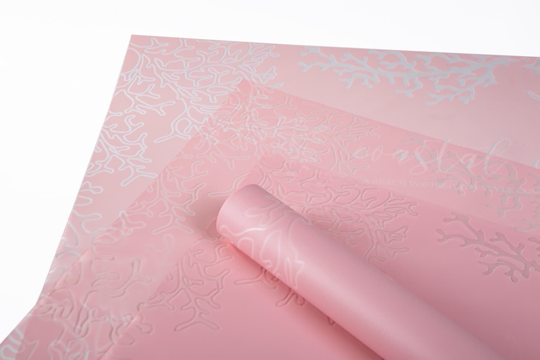 Pink Coral Pattern  Flower Wrap