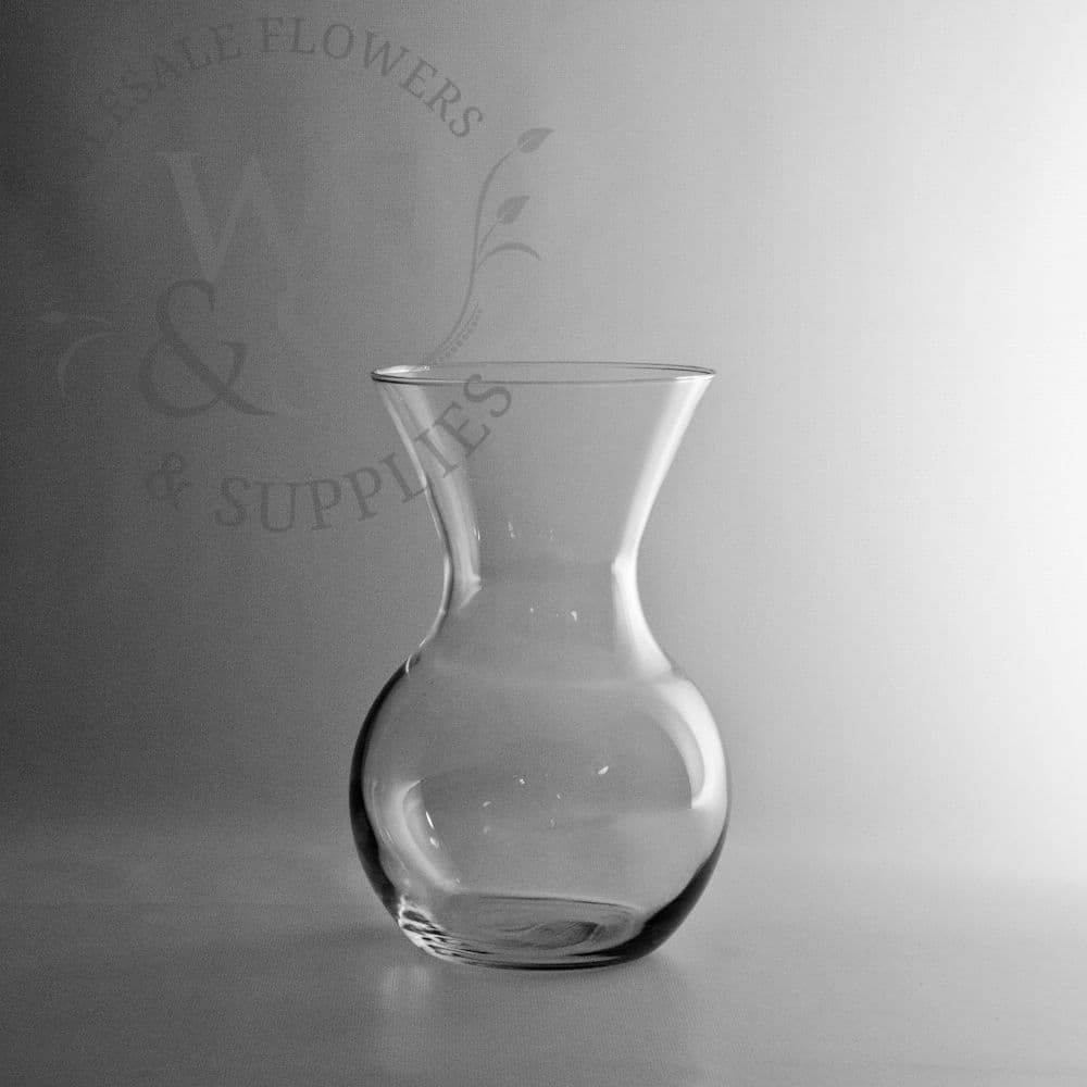 DISC by Vendor Glass Rose Vase 10"