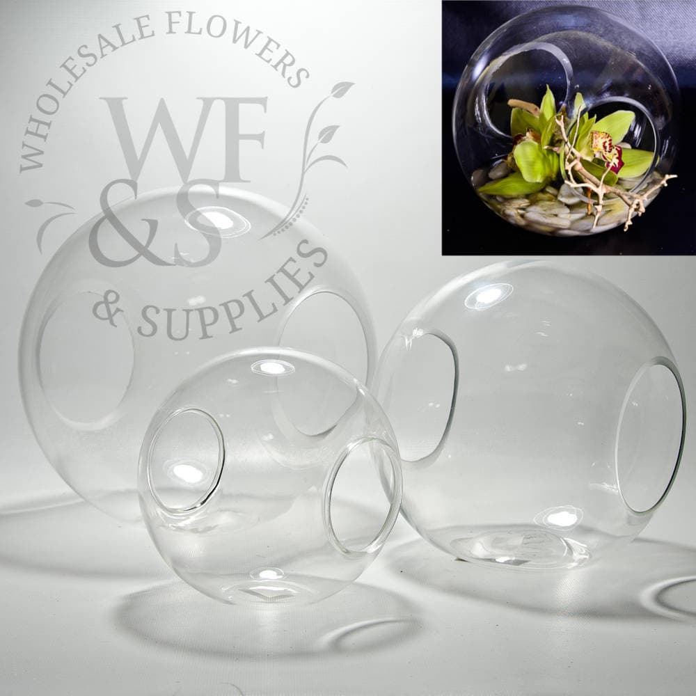 Glass Sphere Crosswinds Vase Large
