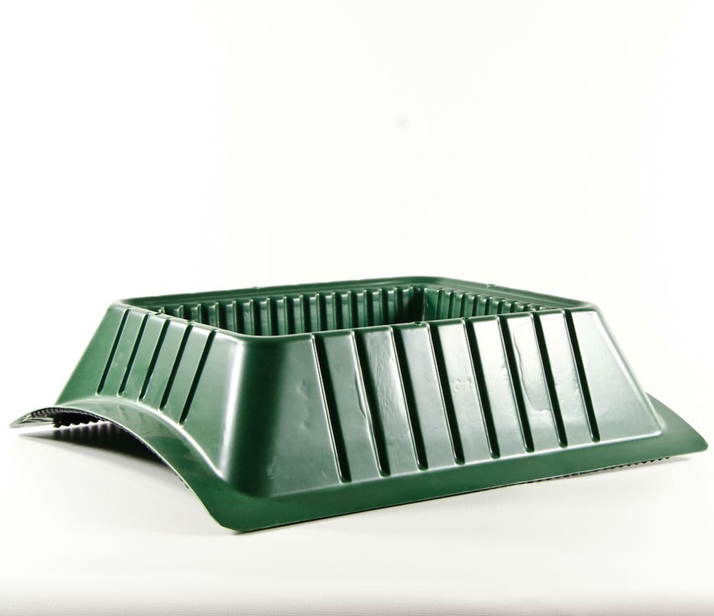 Green Floral Saddle 14"