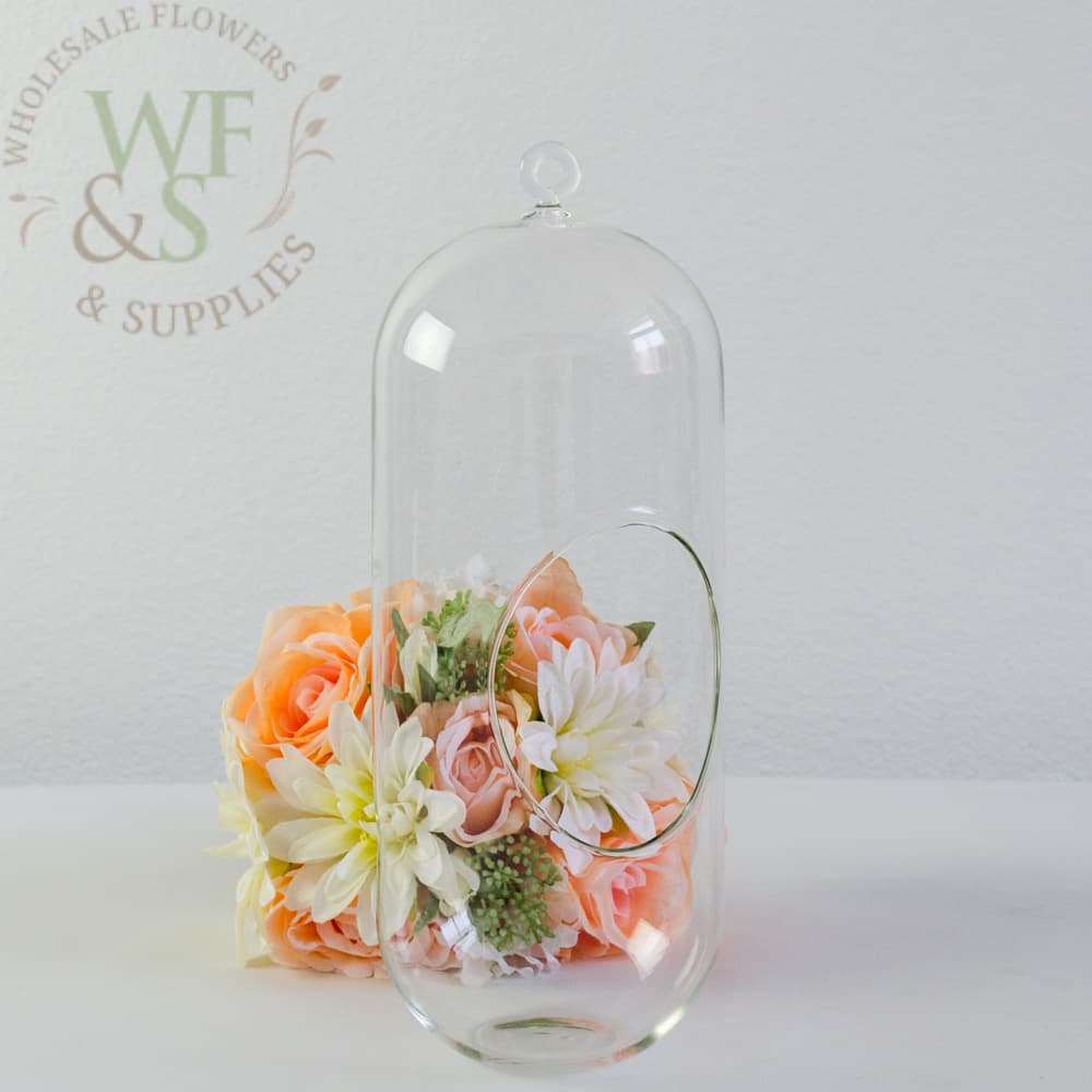 Hanging Glass Oval Terrarium DISC