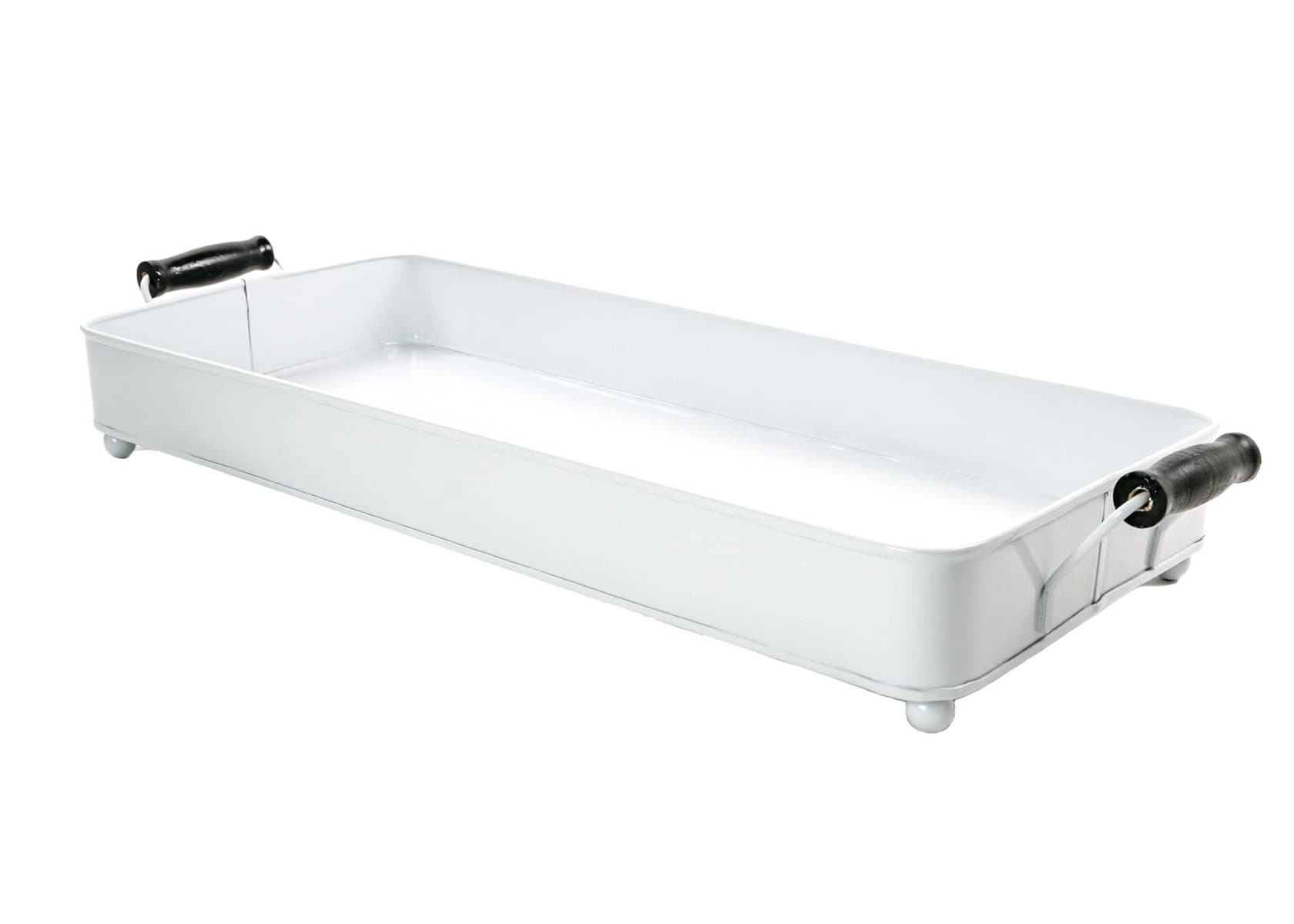 18" Serving Tray with wood handles