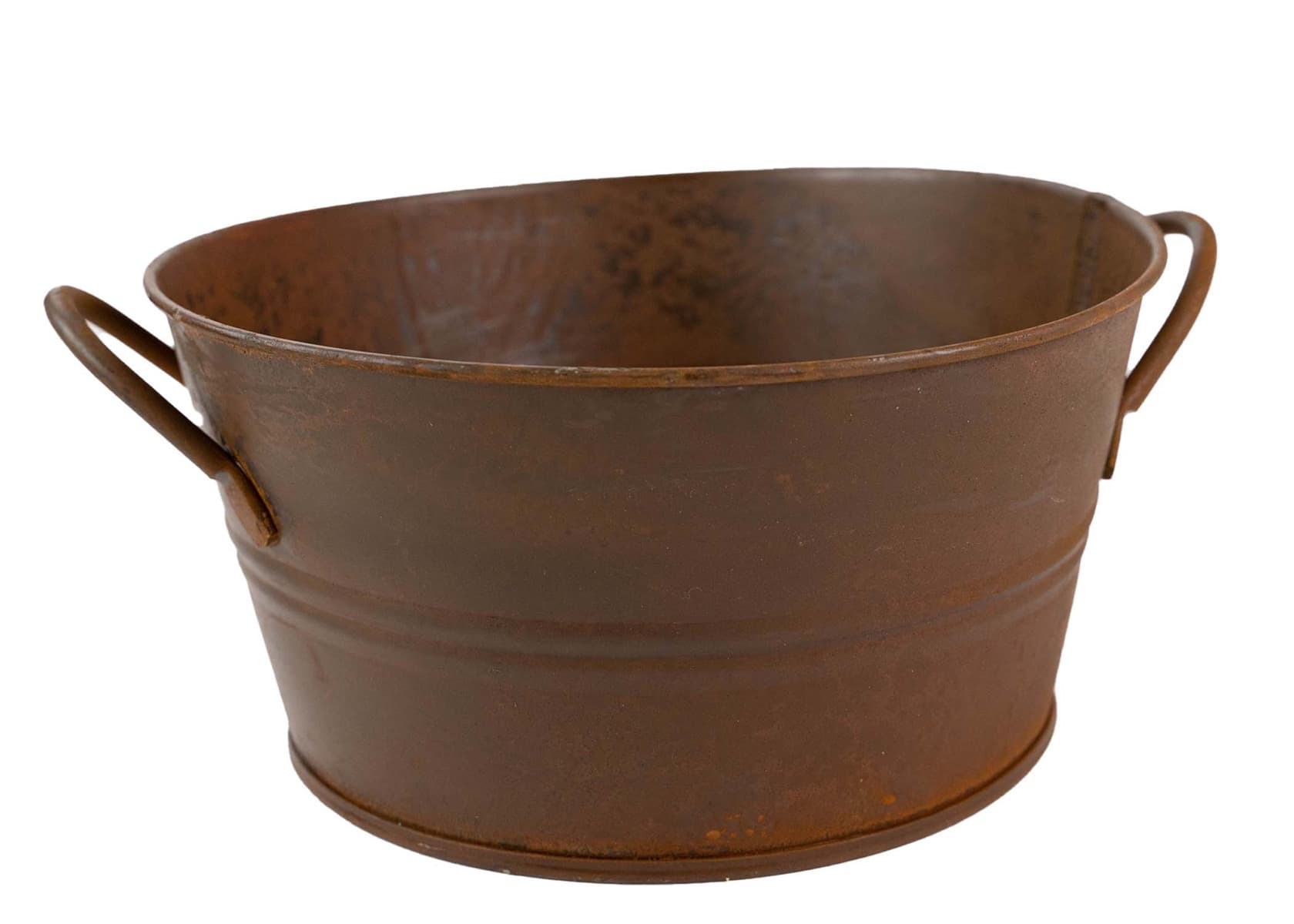 3.5" Tall Rusty Tin Tub 