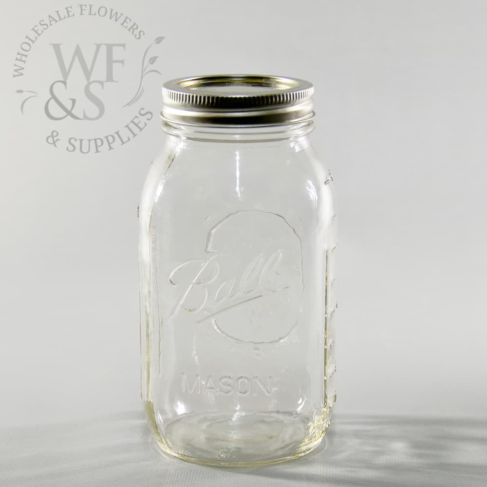 7" Glass Mason Jars with Lid
