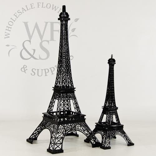 15" Black Metal Eiffel Tower