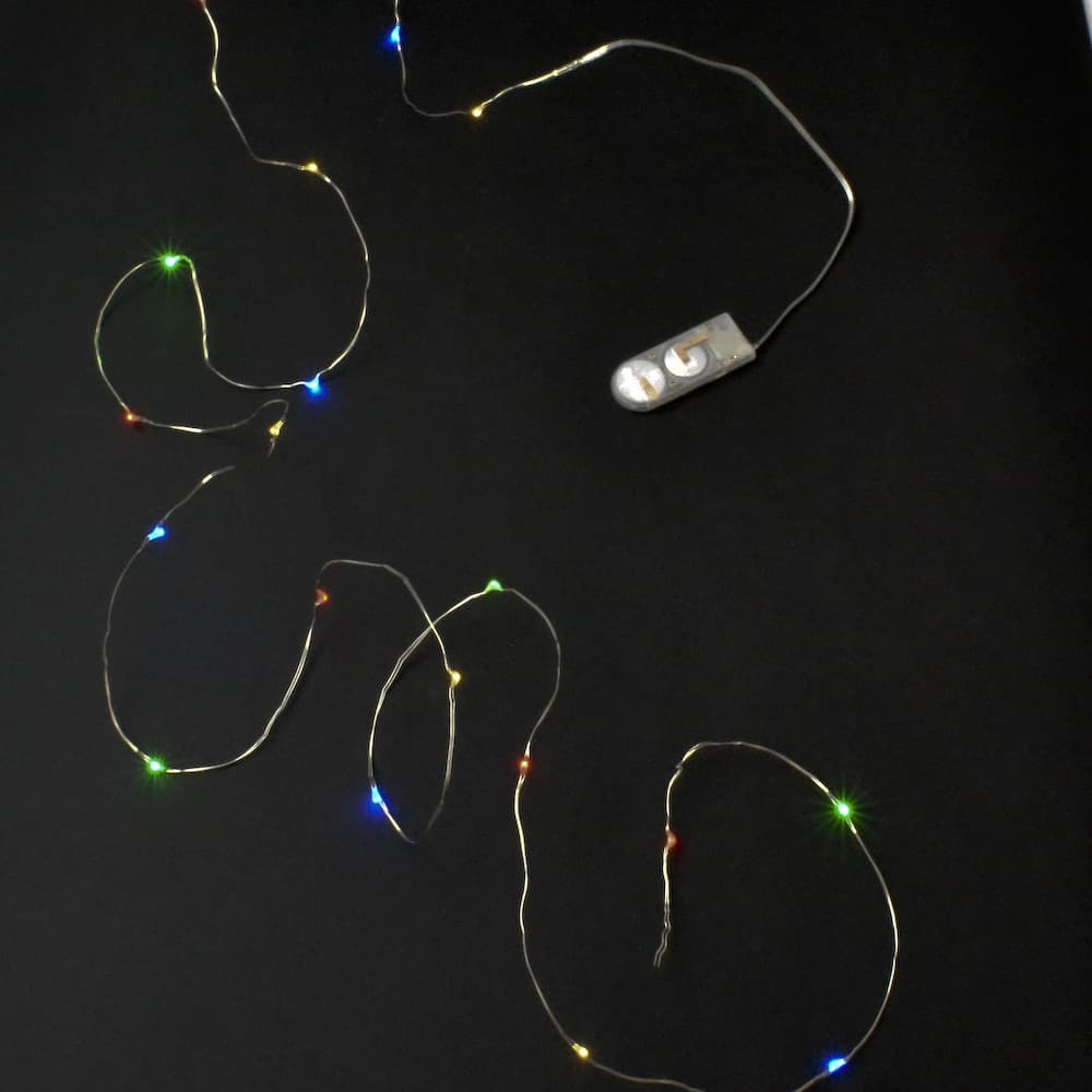 20 LED Mini String Lights  RGB - 3 pack