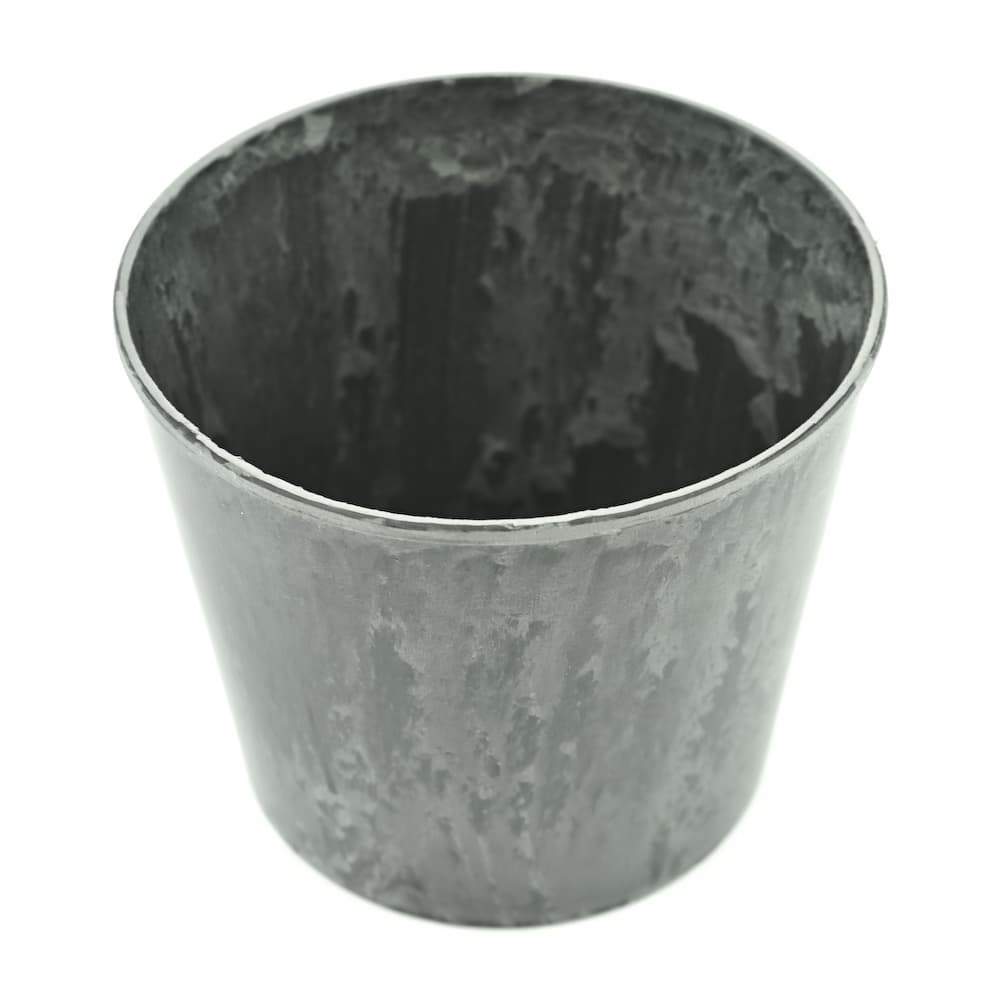 Charcoal Recycled Plastic Pot 4" DISC by Vendor