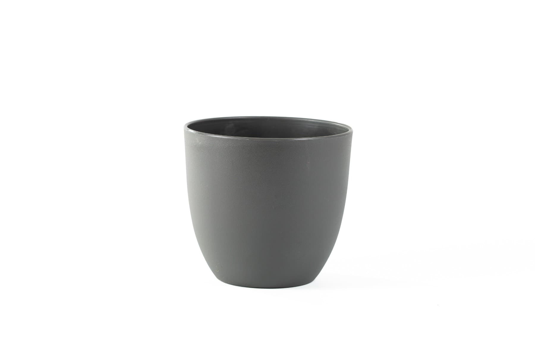 7" Gray Plastic Pot