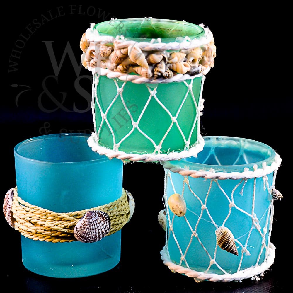 Pack of 3 Seashell Candle Holders