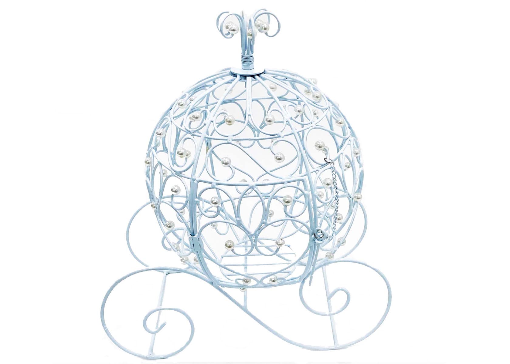 Decorative Pumpkin Carriage with Pearls - Large 