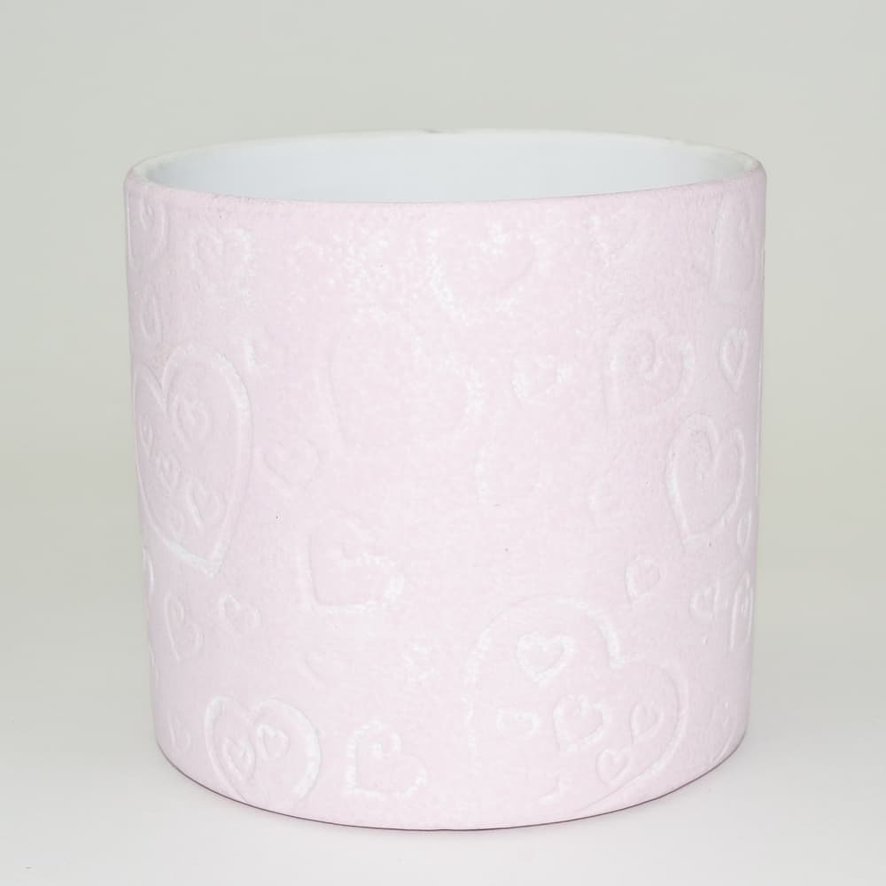 Terracotta Heart Cylinder Vase