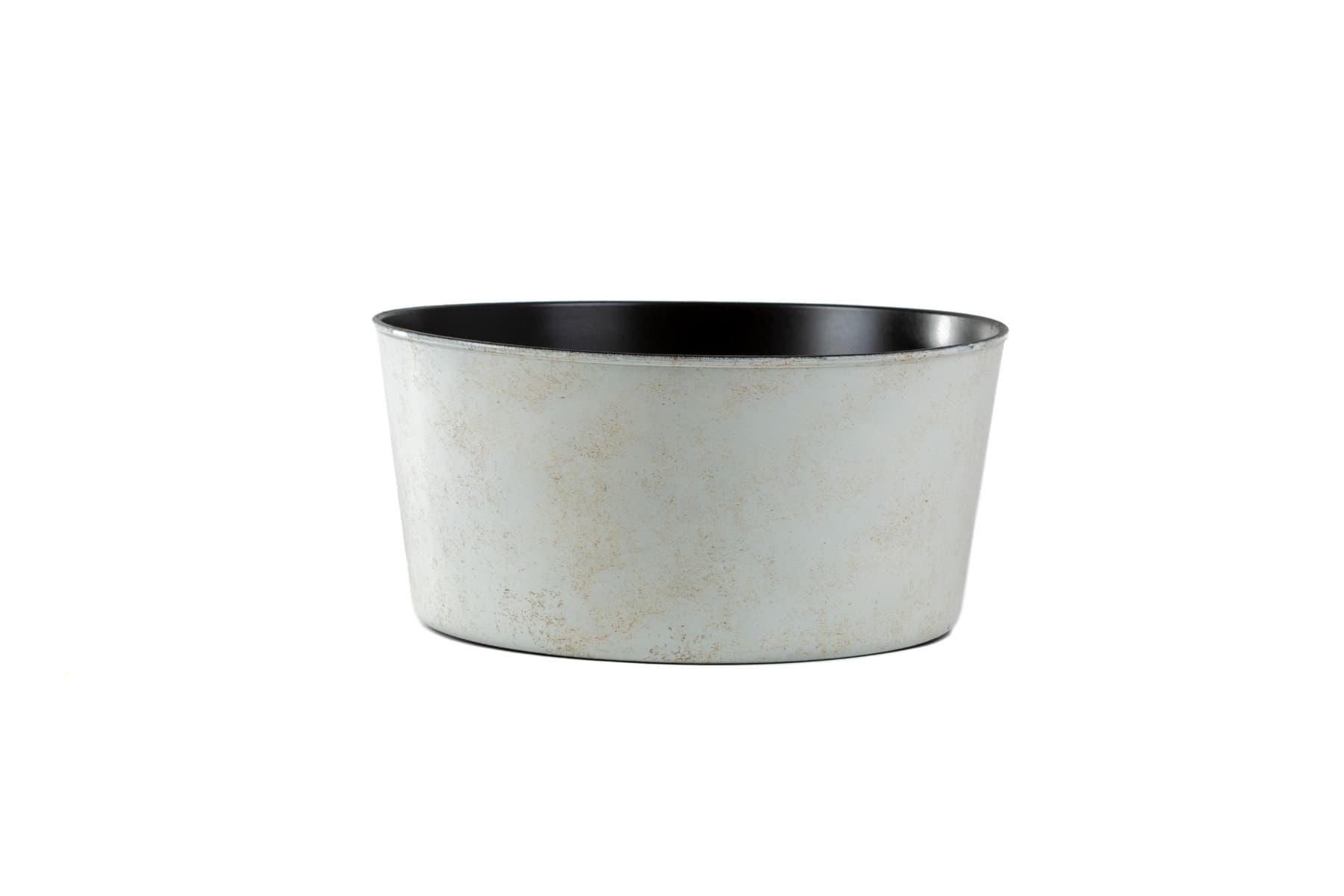 11 1/4" Cream Plastic Round Garden Dish