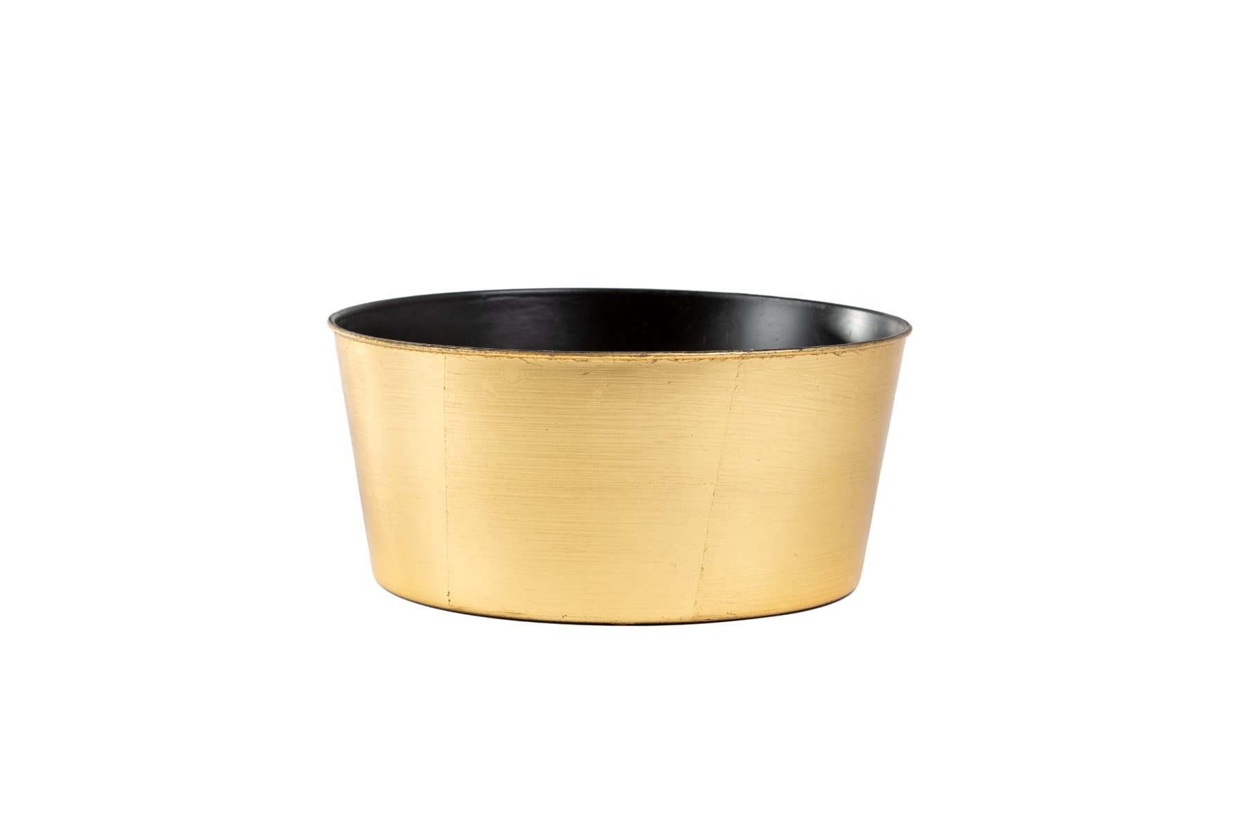 11 1/4 " Gold Plastic Round Garden Dish