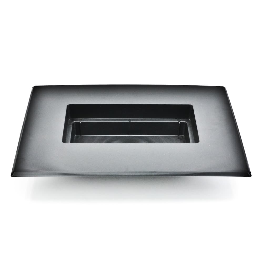 16" x 11" Rectangle Mesa in Matte Black