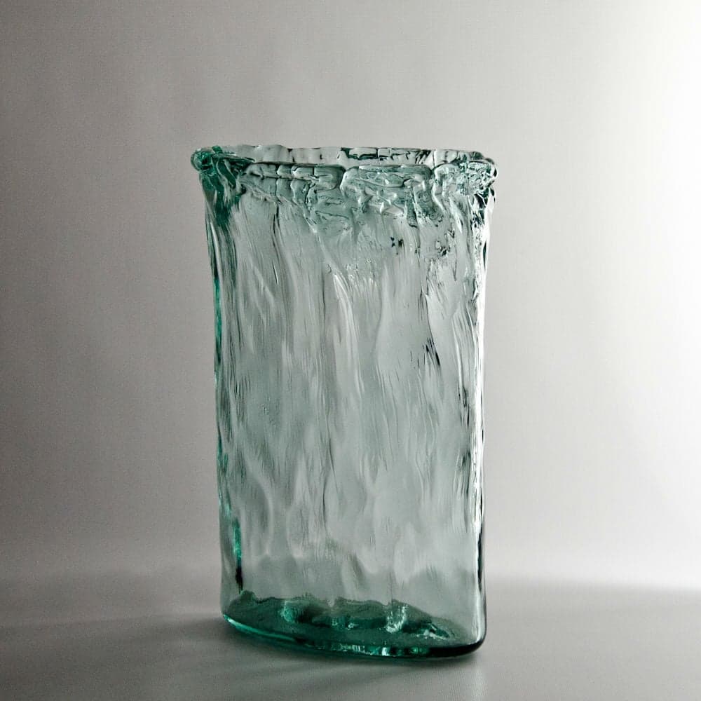 Recycled Glass Tall Oval Vases 13"-disc