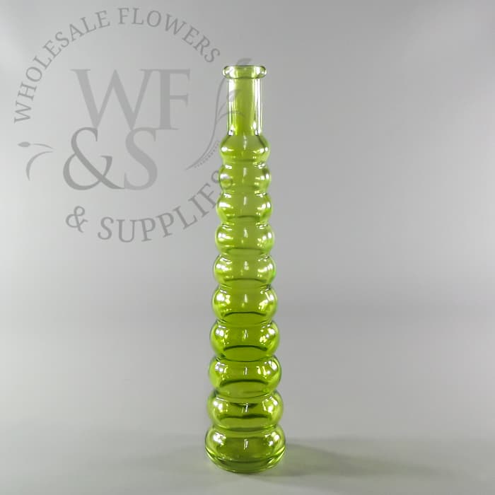 Green Festive Bud Vase