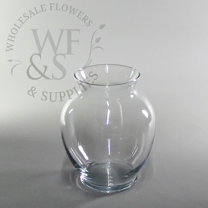 Clear Glass Ginger Vase 5¼" 