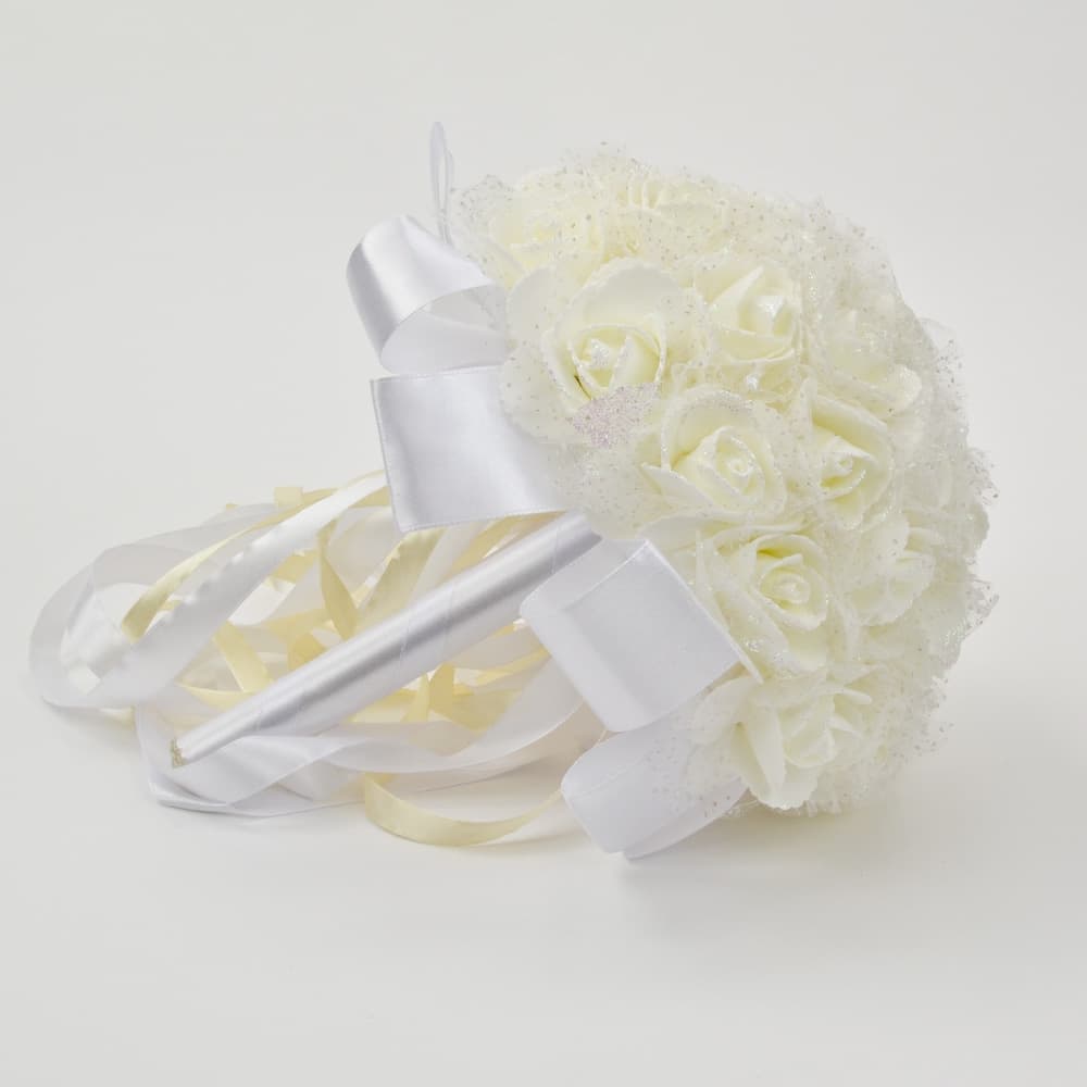 Wedding White Rose Bouquet