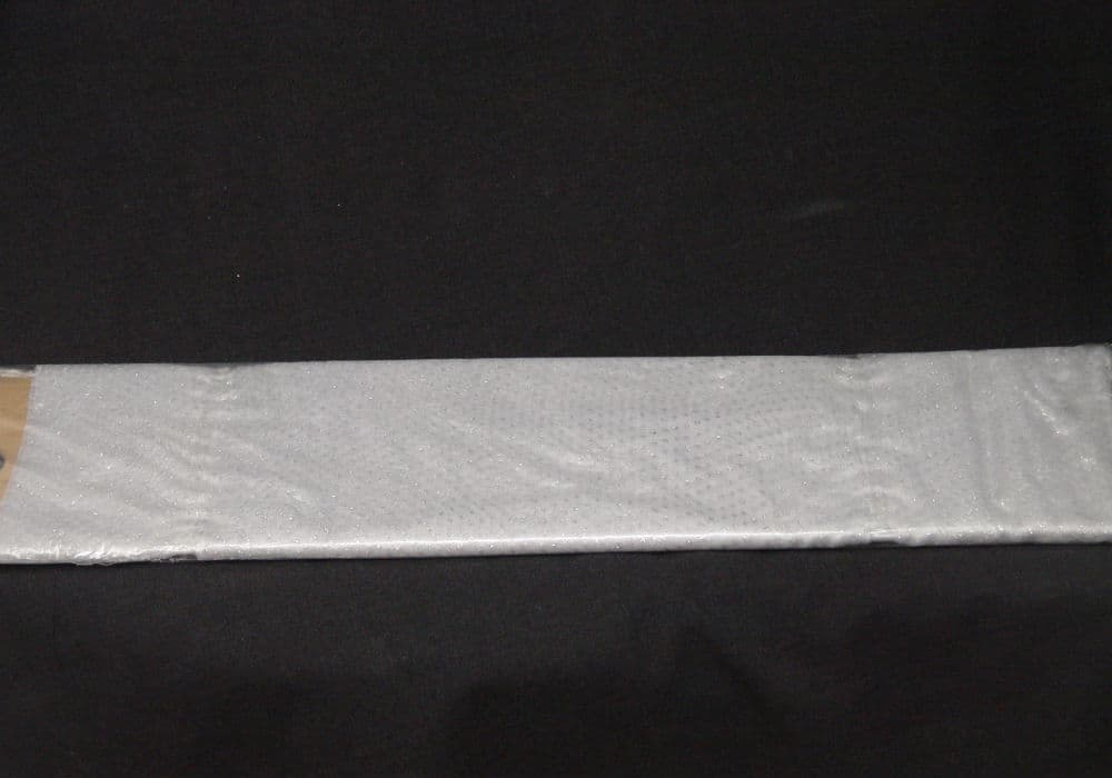 Silver Dotted Fabric Panel