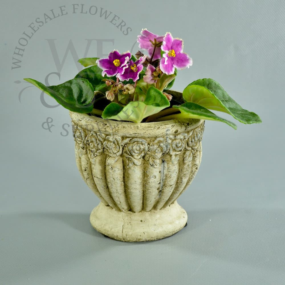 Distressed Clay Flower Pot - Small