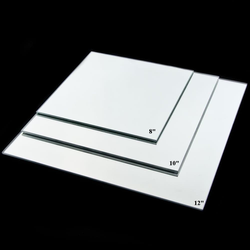12" Square Centerpiece Mirrors