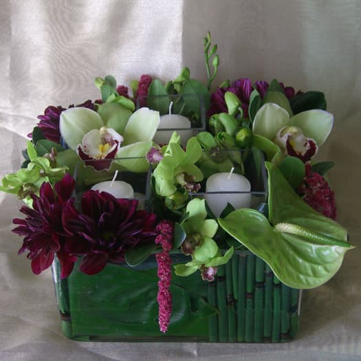 Square Ti Leaf & Horsetail Wrap